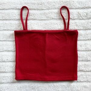 Faye Tank Top in Red